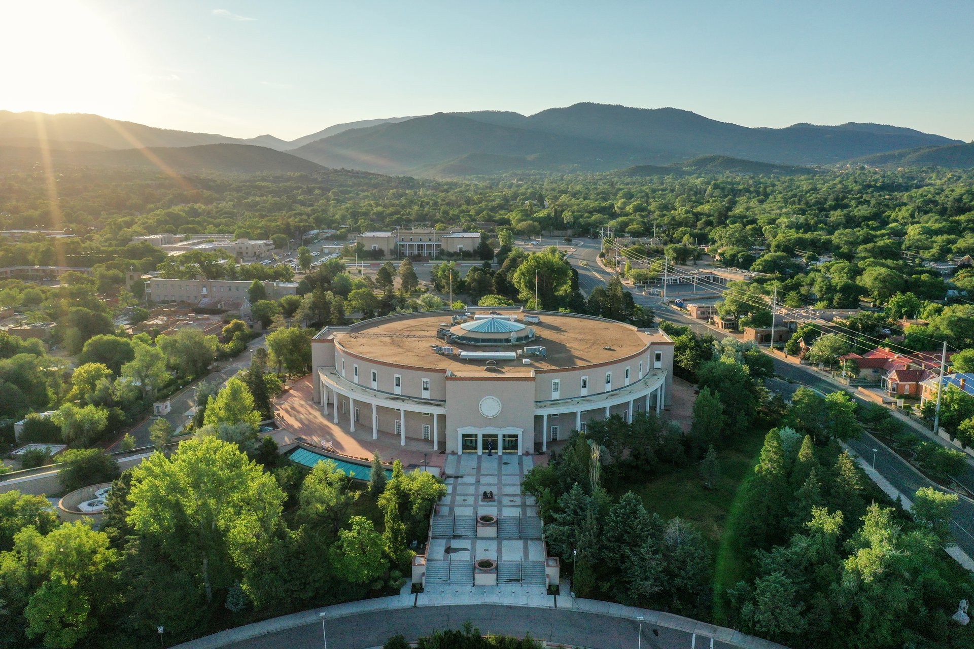New Mexico State Capitol Roundhouse in Santa Fe, event location